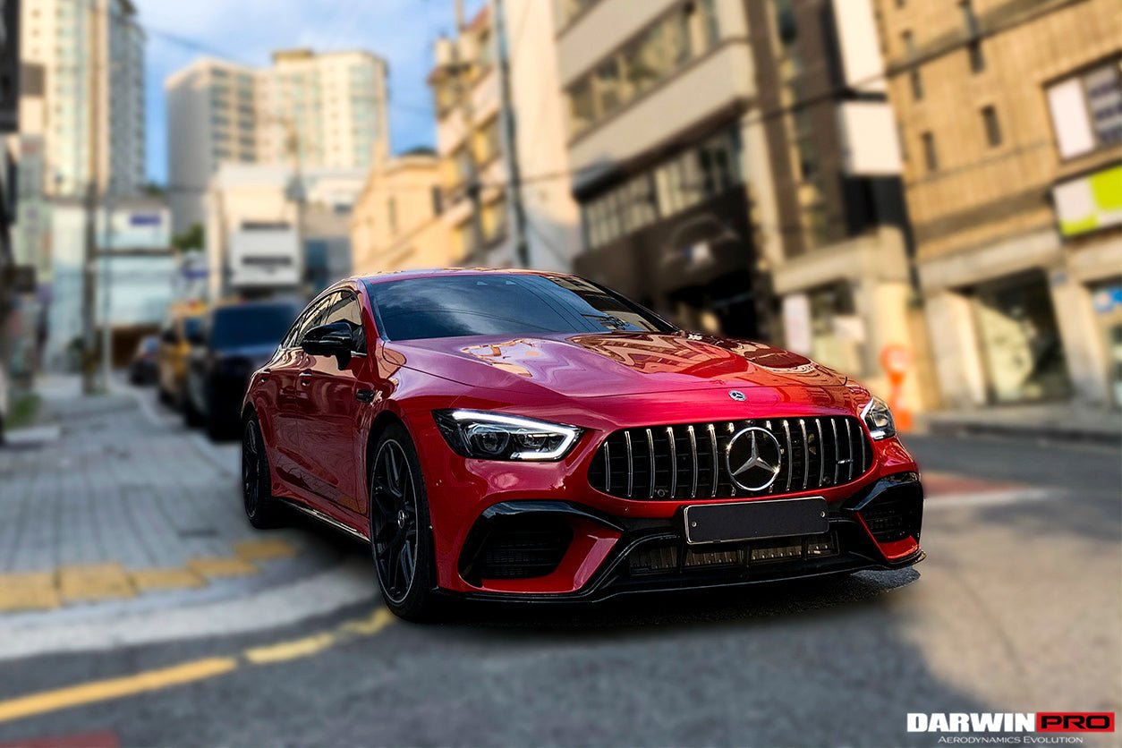 2019-2024 Mercedes Benz AMG GT63 S 4Door Coupe X290 Carbon Fiber Front Bumper Vents Canards